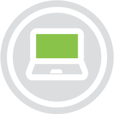 Laptop computer with the lid open